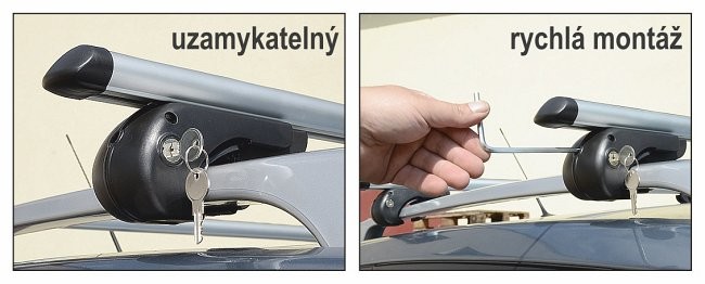 Příčníky MENABO Brio ALU 120 cm