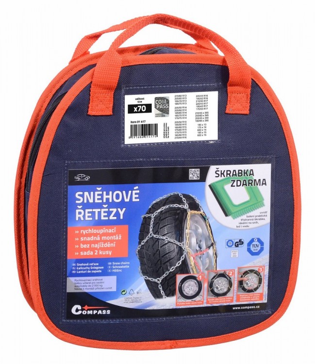 Sněhové řetězy Compass X70 185/75 R13