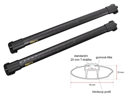 Příčníky TURTLE AIR-1 černé