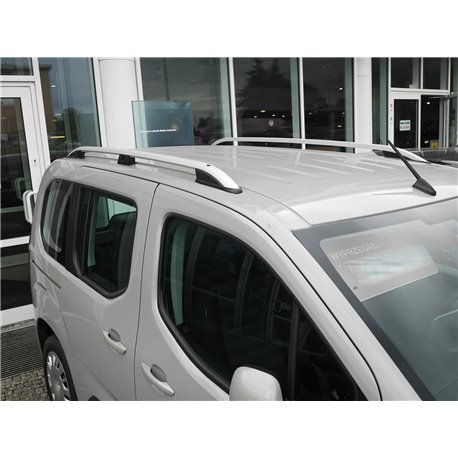 Podélné nosiče stříbrné Opel Combo Life XL, r.v. 2018+