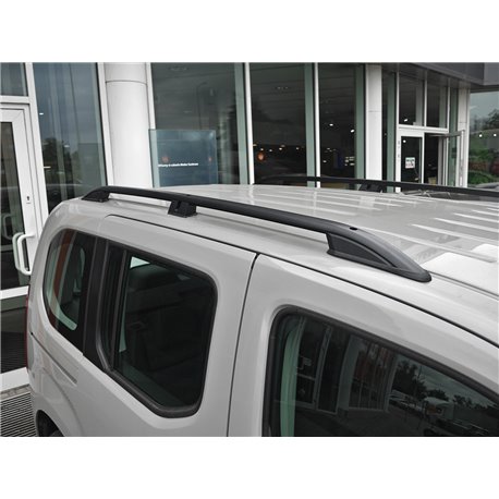 Podélné nosiče černé Toyota Proace City short, r.v. 2018+