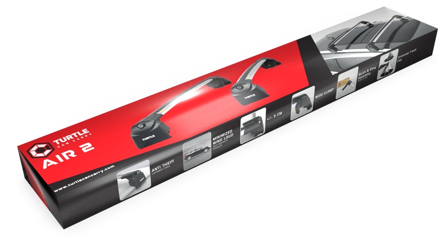 Příčníky TURTLE AIR-2 stříbrné