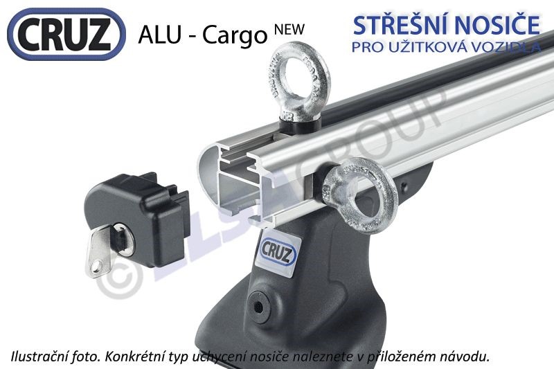 Střešní nosiče CRUZ Cargo PROFI ALU 2 nosníky