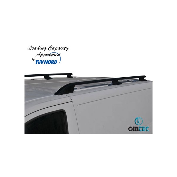Podélné nosiče černé Ford Tourneo Custom, r.v. 2012+ - dlouhá verze L2