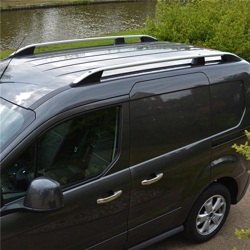 Podélné nosiče stříbrné Ford Tourneo Connect, r.v. 2014+ - dlouhá verze L2