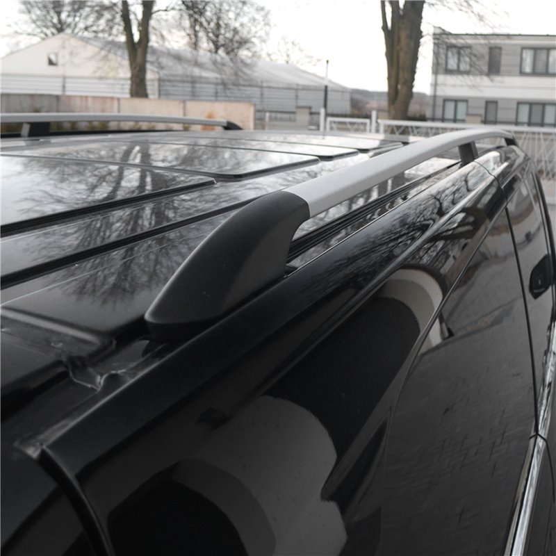 Podélné nosiče stříbrné Mercedes V-klasse (W447), r.v. 2015+ - střední verze L2