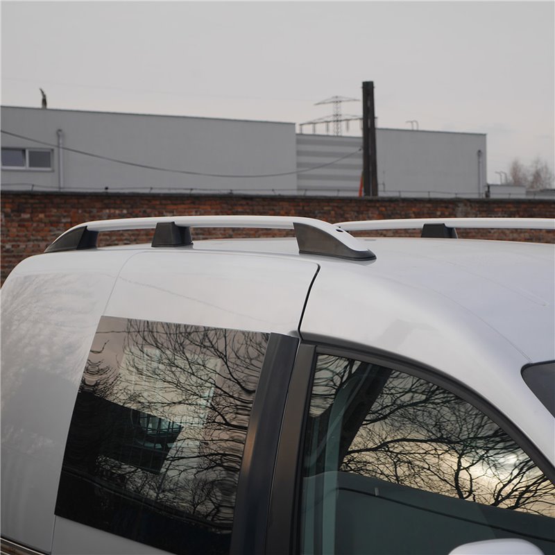 Podélné nosiče stříbrné Volkswagen Caddy, r.v. 2005-2020
