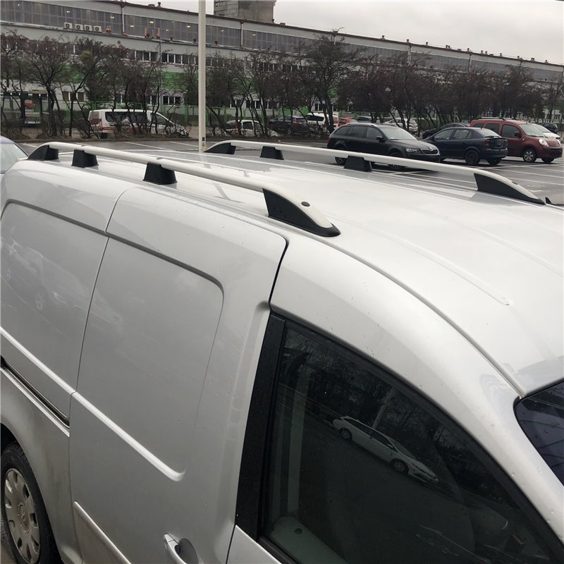 Podélné nosiče stříbrné Volkswagen Caddy MAXI, r.v. 2005-2020