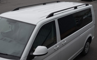 Podélné nosiče černé Volkswagen T6, prodloužená verze L2