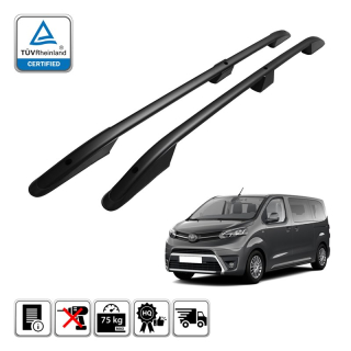 Podélné nosiče černé Toyota Proace - verze Compact, r.v. 2016+