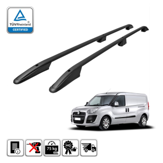 Podélné nosiče černé Fiat Doblo II, r.v. 2010-2022