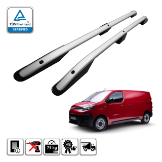 Podélné nosiče stříbrné Citroen Spacetourer, r.v. 2016+ - dlouhá verze L3
