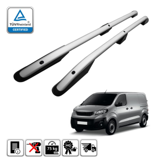 Podélné nosiče stříbrné Peugeot Expert - krátká verze L1, r.v. 2016+