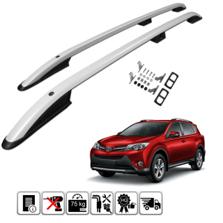 Podélné nosiče stříbrné Toyota RAV4, r.v. 2013-2018